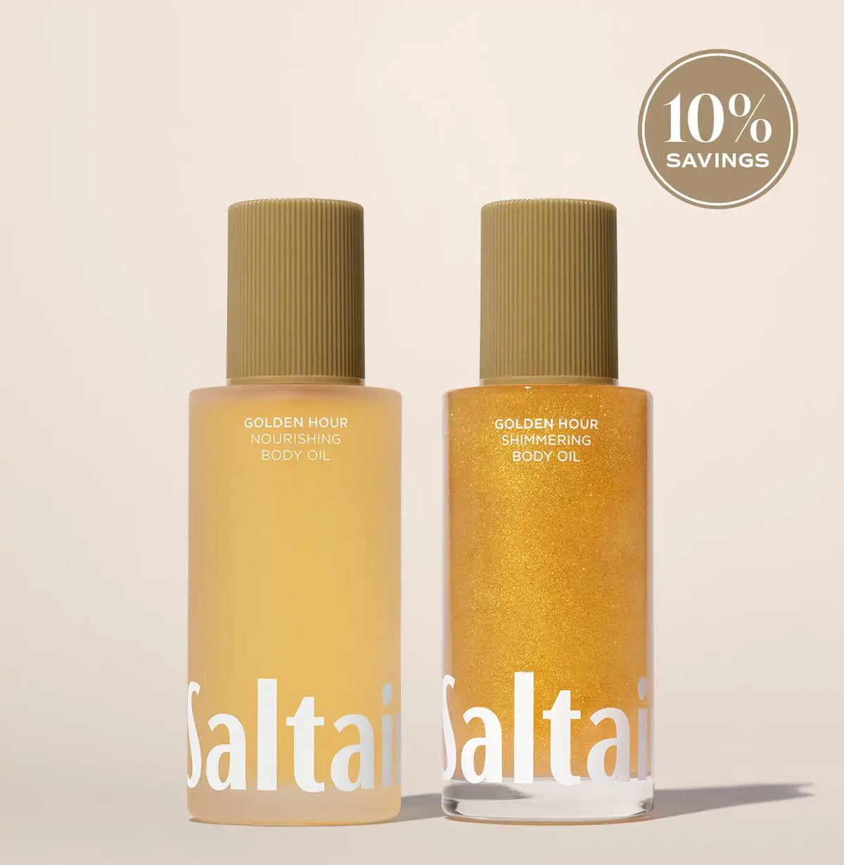 Golden Hour Shimmer + Glow Body Oil Duo Main image