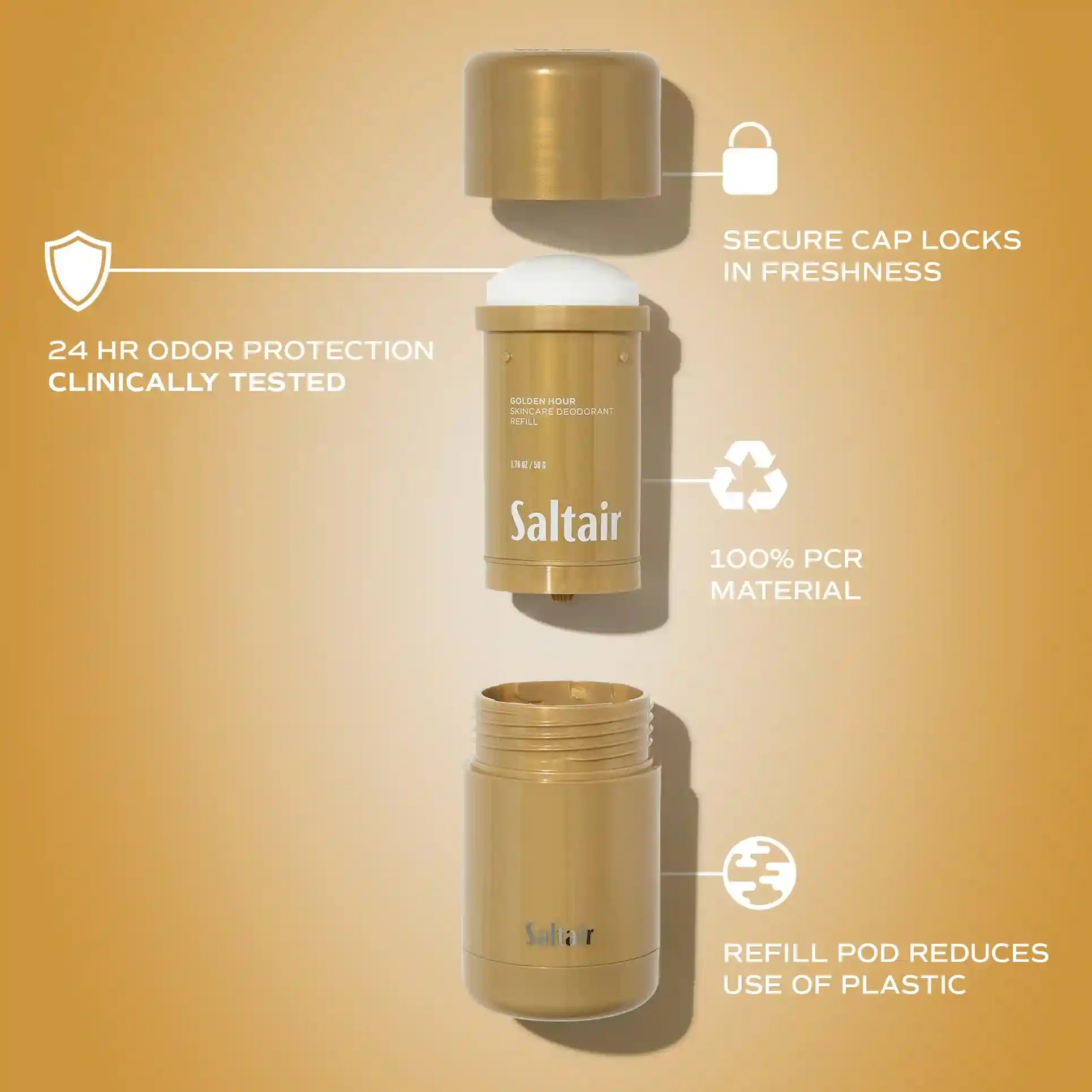 Golden Hour - Skincare Deodorant Refill Pod Secondary image